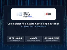 Host Group Real Estate Academy - JLL New England